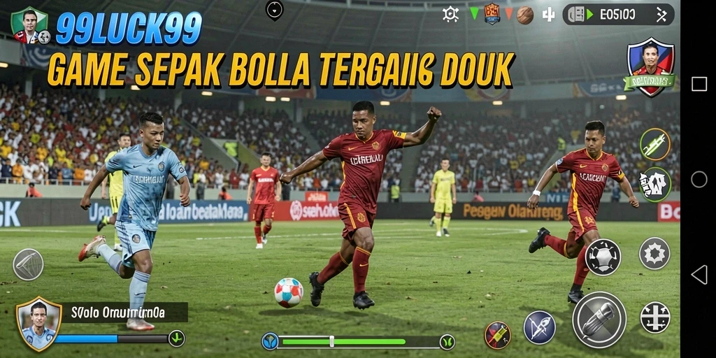 Tampilan gameplay seru dari 99LUCK99 yang penuh aksi sepak bola.