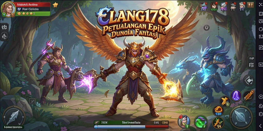 Screenshot memperlihatkan aksi mendebarkan dalam game RPG ELANG178.