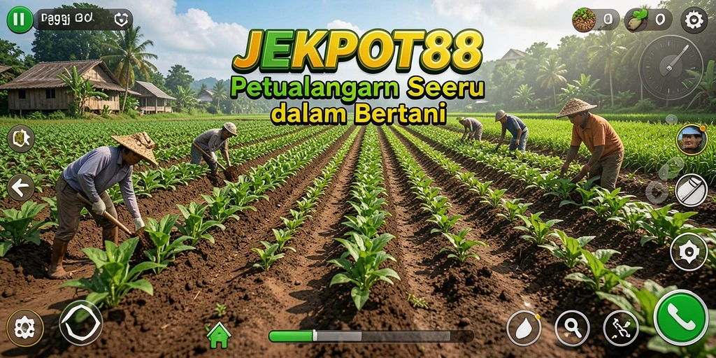 Gameplay JEKPOT88 yang seru dengan pengalaman bertani yang interaktif.