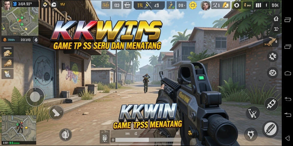 Tampilan gameplay KKWIN yang menarik dan dinamis saat pertempuran berlangsung.