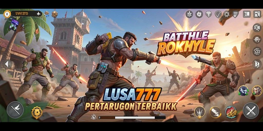 Tampilan gameplay LUSA777 yang mendebarkan dalam pertempuran Battle Royale.