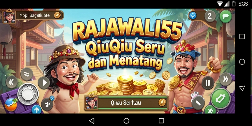 Tampilan gameplay menarik dan seru dari RAJAWALI55.