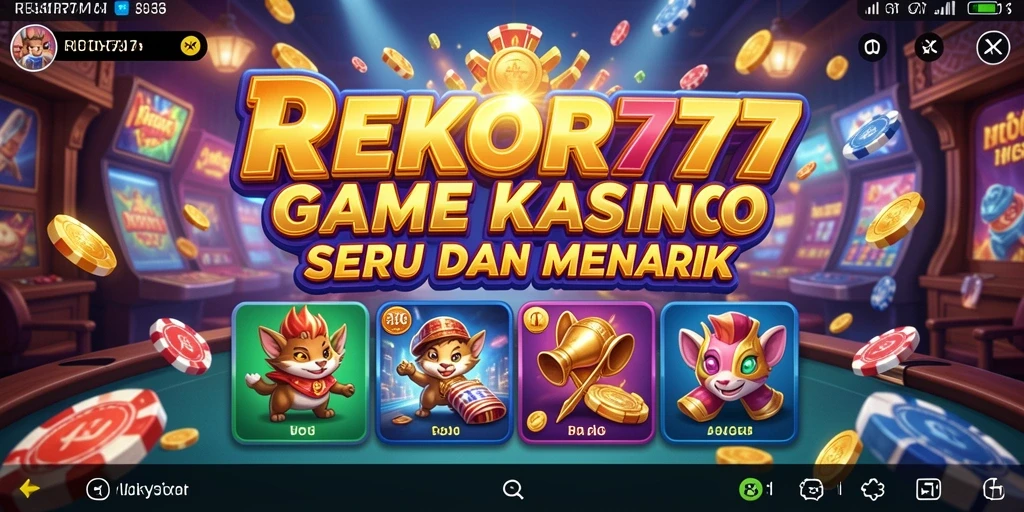 Tampilan menarik dari gameplay seru aplikasi Kasino.